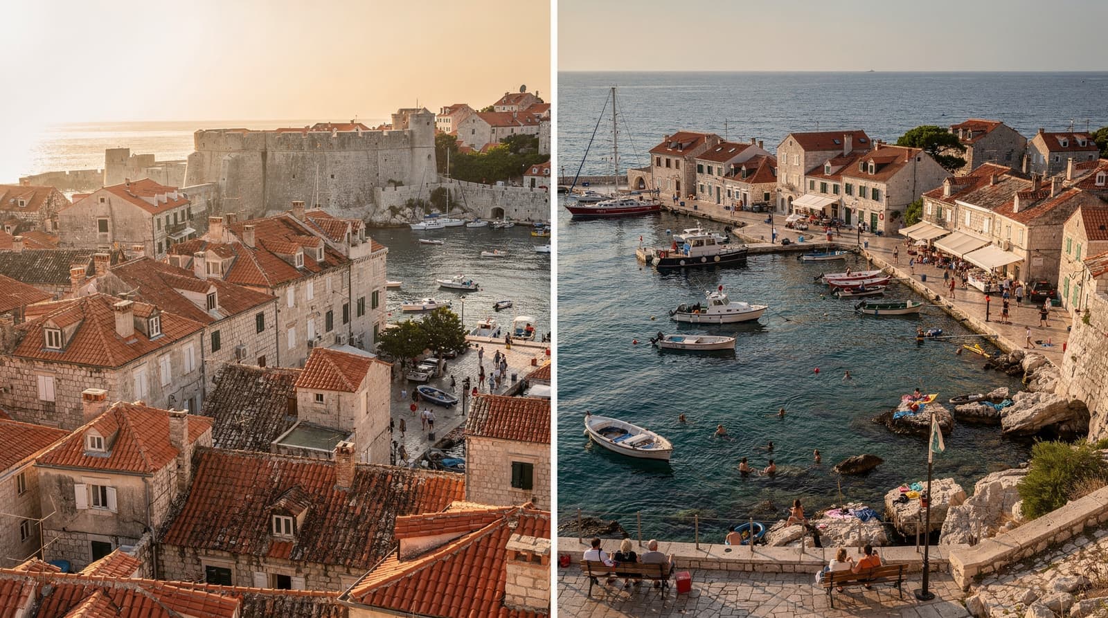 Dubrovnik vs Split: an honest comparison for choosing your Dalmatian base