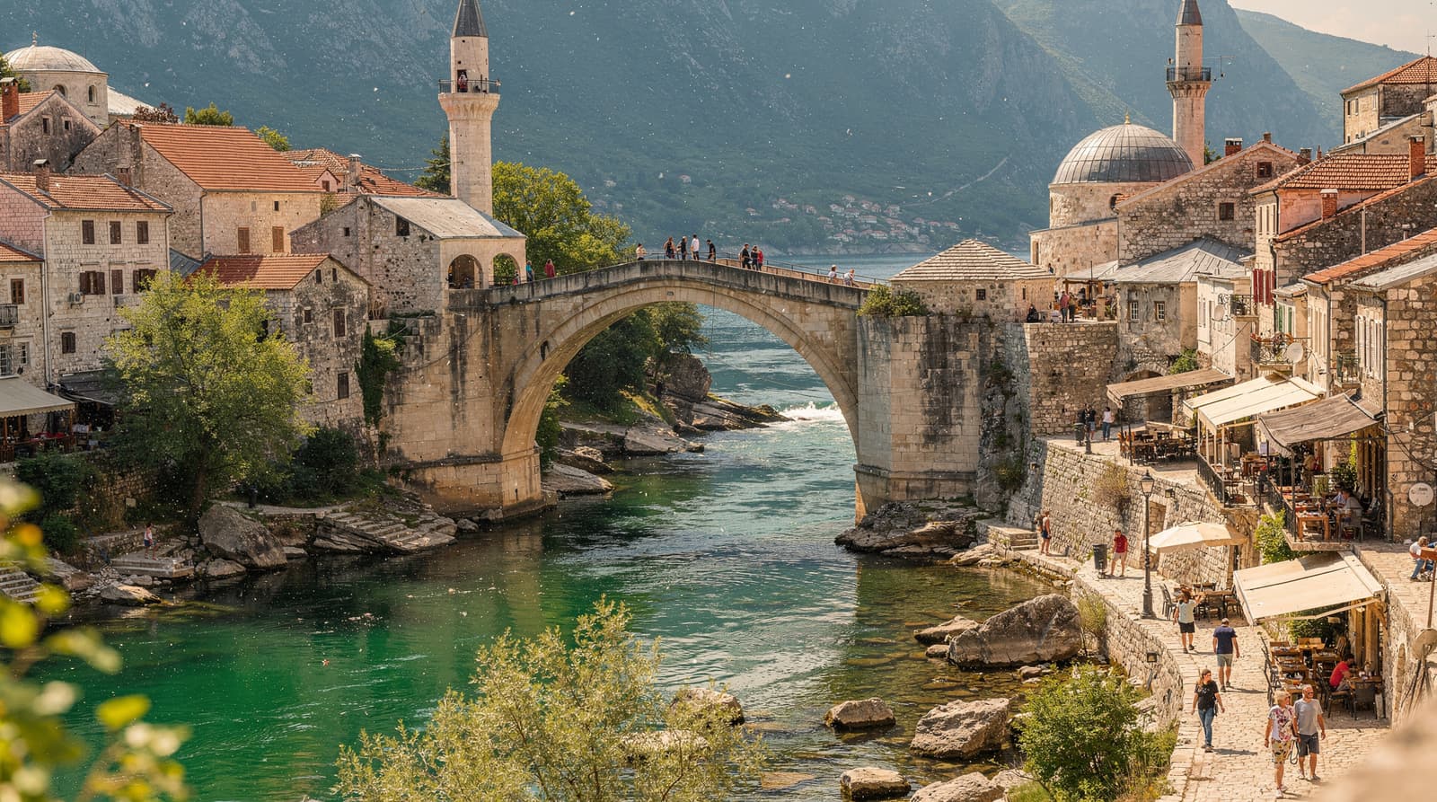 Mostar: the rebuilt bridge and the streets that survived