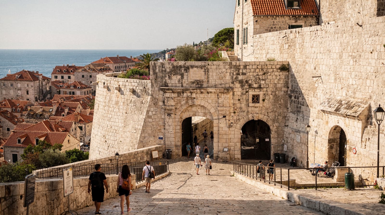 Dubrovnik's old town gates: Pile, Ploče and the lesser entrances