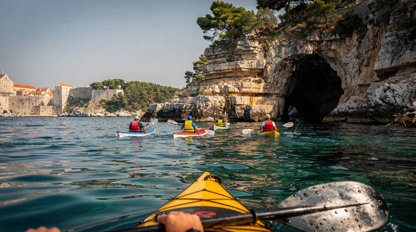 Kayaking to Lokrum and Betina Cave from Dubrovnik
